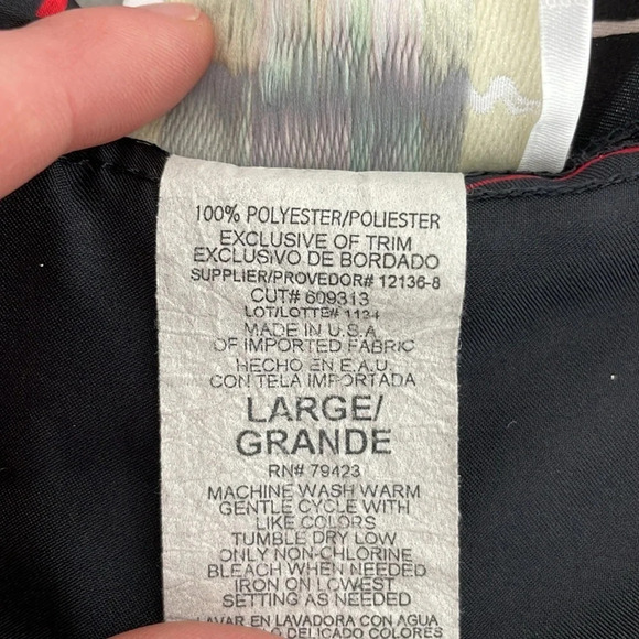 Dentelle Robe & Chemise Set Women's L Large Black Red Heart Pattern Slip Knee - Picture 14 of 17